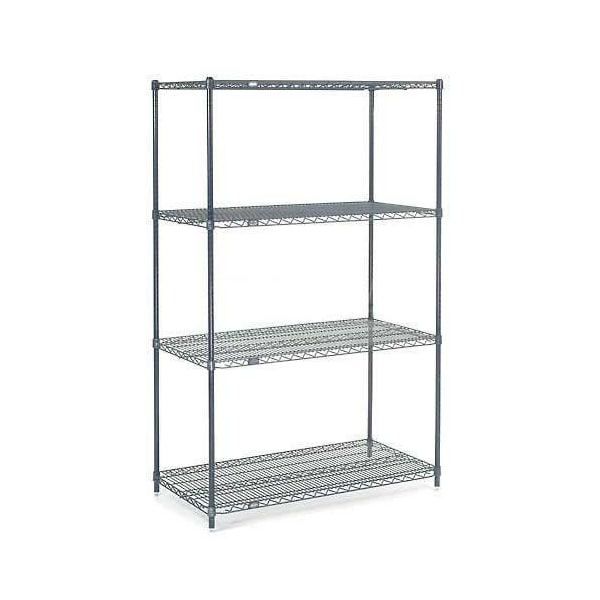 Nexel Nexelon Wire Shelving, Blue Epoxy, 54W X 14D X 86H 14548N - main